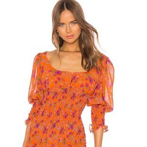 NWT FOR LOVE AND LEMONS PEONY DRESS EXTRA SMALL